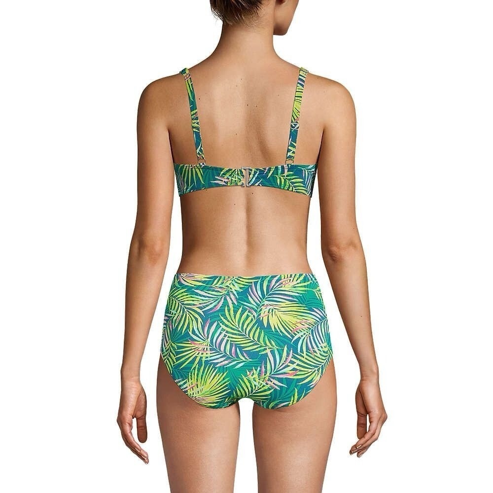 NWT! 💚 LANDS’ END Twist Front Underwire Bikini Top – Size 14, NWT - Picture 3 of 13